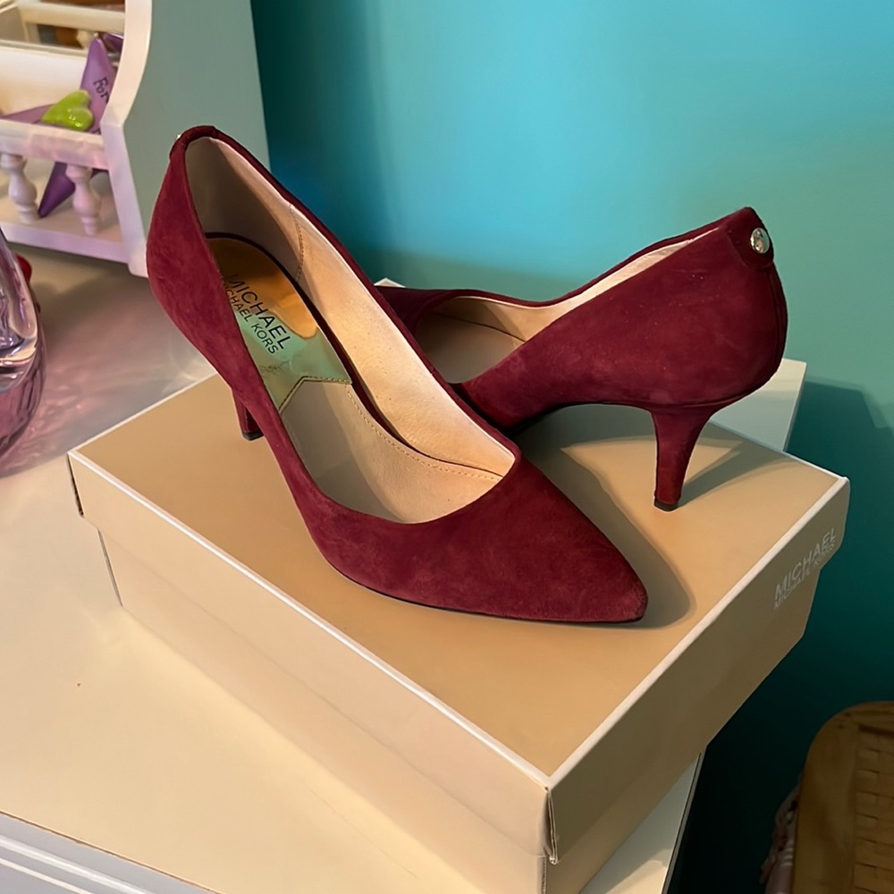 Michael Kors Suede Mid Heel